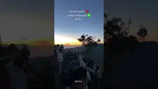 SUNRISE POINT BROMO 😍 MASYAALLAH INDAHNYA TAPI DINGINNYA SUPER #bromotenggersemeru #shortvideo
