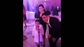 MahendraSinghDhoni was seen dancing with his daughter ZivaSinghDhoni and his wife Sakshi at a party