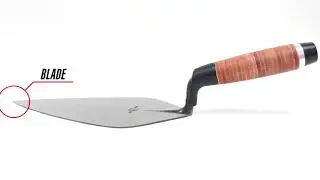 Marshalltown Leather Handle Brick Trowels