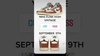 NIKE DUNK HIGH VINTAGE SEPTEMBER 9TH