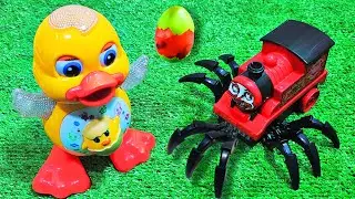 Unboxing Multi-Legged Monster Ship, Monster Train, Dancer Duck, Funny Duck
