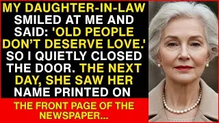 My Daughter-In-Law Said ‘Old People Don’t Deserve Love.’ Then The Newspaper…