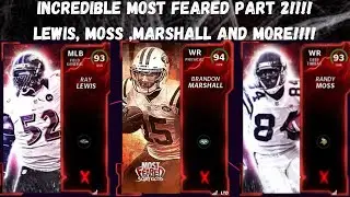 INCREDIBLE MOST FEARED PART 2!!!!! LEWIS, MOSS, MARSHALL AND MORE!!!!! MADDEN 22