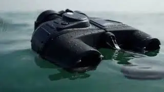 Marine-Fernglas 7x50: mit Entfernungsmesser, LED-Nachtsicht, Kompass &ndash; wasserdicht, schwimmf&auml;hig