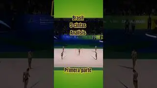 Brasil🥈5 Cintas/1ra Parte/ Final (27.400) 2025 Rio Rhythmic Gymnastics World Champions