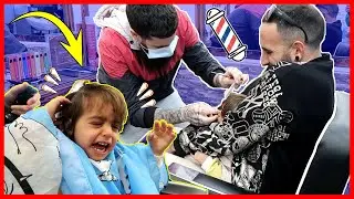 LE CORTAMOS POR PRIMERA VEZ EL PELO A JULEN Y LLORA MUCHO | Familia Amiguindy