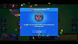 Winning The PSG SHELLY SKIN In Brawl Stars
