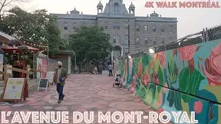 Montreal Summer Trip (July 2021) - Metro Ride - Avenue du Mont-Royal: 4k Evening Walk Canada