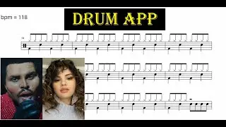 How to play Weeknd - Save Your Tears on Drums | Drum Tutorial | Drum App | InstaDrum | Drum Cover