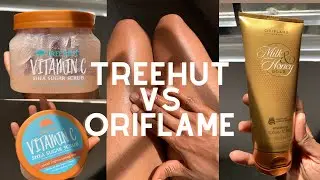 Oriflame milk and honey scrub vs tree hut vit c scrub (which is better)