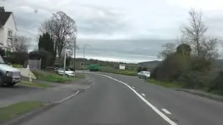 Driving On Worcester Road, Three Springs Road, Defford Road & Broad Street, Pershore, England