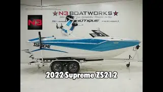 2022 Supreme ZS212 - Bahama Blue Metal Flake - Walk Through || N3 Boatworks