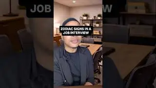Zodiac Signs In A Job Interview 😂😂 #zodiacsigns #astrology