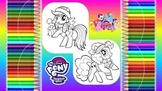 My little pony | winter ❄️ coloring | coloring for kids | coloring pages | learn colors | cartoon |