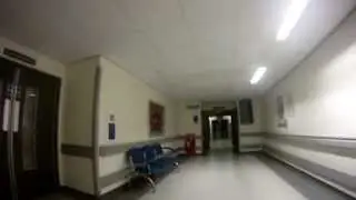 Royal Derby Hospital very deserted