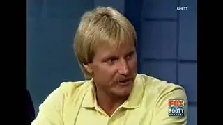 Doug Heywood and Leigh Matthews ask Brisbane Bears coach Peter Knights about tra