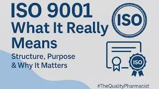 What is ISO 9001? Explained Simply &ndash; Purpose, Meaning & Structure #iso #thequalitypharmacist #qc 
