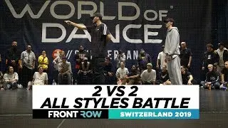 Battle 2v2 | All Styles | FRONTROW | World of Dance Switzerland 2019 | #WODSWZ19