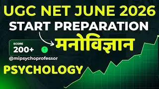Ugc Net Psychology June 2026 Preparation - Books, PYQ's with Psycho Professor