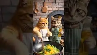 Cats in the Kitchen! 😹 #funnycats #pets #animals