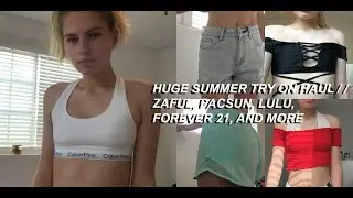 HUGE SUMMER TRY ON HAUL / / ZAFUL, PACSUN, LULU, FOREVER 21, AND MORE