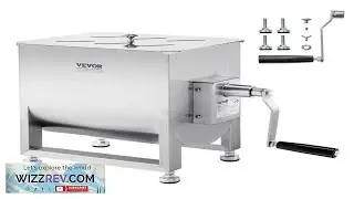 VEVOR Manual Meat Mixer 60L Fixed Tank Meat Processing Equipment(Mixing Max 60LBS