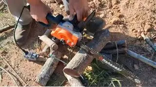 🪚🔨Testamos a Motosserra Elétrica Será que corta bem mesmo ? Faz muito barulho ?
