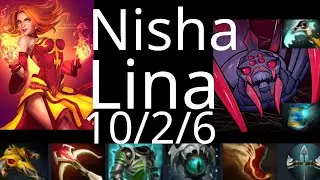Nisha Lina vs LD, Lycan, Leshrac, Jakiro, Clockwerk - Secret vs Talon g2 The International XI dota2