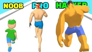 NOOB vs PRO vs HACKER in Upgrade Run 3D