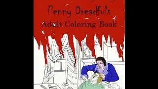 Penny Dreadfuls Adult Coloring Book Preview - LozsArt - Lorraine Kelly