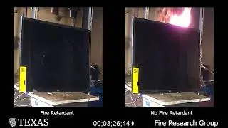 Side by Side Comparison - Effect of Fire Retardant Plastics