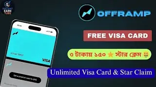 New Free Visa Card 😮 OFFRAMP don't miss free virtual card || 😮 #freevisacard #visacard 