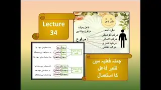 Lecture 34 || subject noun in verbal sentence || جملہ فعلیہ میں ظاہر فاعل کا استعمال || zahir faail