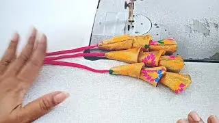 Trending heavy latkan design for gagra choli/lehenga choli/blouse|easy making|full tutorial