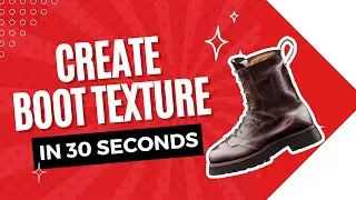 Auto Texture your 3D model in minutes - Leather Boots Marleen Demo
