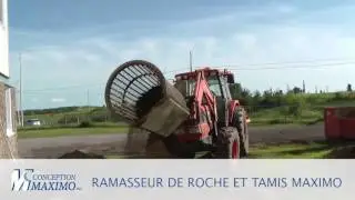 Ramasseur de roche et tamiseur Maximo