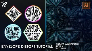 Envelope Distort: Create Wonderful Text & Patterns | Adobe Illustrator Tutorial by Qehzy