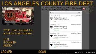 01-Feb-2026 Stream 9 - LACoFD - LA Captain - Ninth Scanner Feed ARCHIVE -  - Stream 9