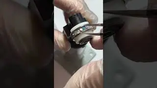 Making a cremation ashes and opal ring. #maker #ringmaking #jewelry #handmaderings