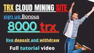 Cloud mining registration gives 8000TRX. Deposit 10000TRX, give away 20000TRX