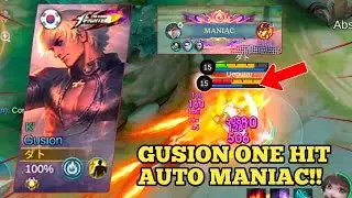 GUSION MODE RISING | GUSION ONE HIT AUTO MANIAC - Mobile Legends bang bang 