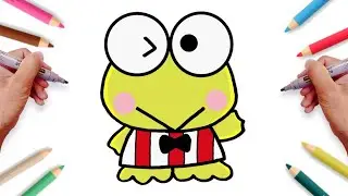 How to Draw Keroppi Easy Step-by-step | Sanrio