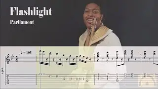 Flashlight - Parliament | Backing track | Guitar Tab