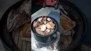 Salmon smoked with Bobby Warren