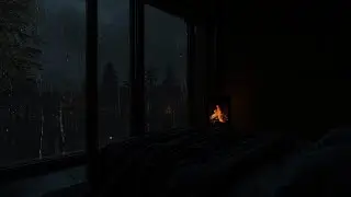 Pure Rain on Window of a Cozy Cabin Loft | No Ads, Deep Sleep Sounds & Cozy Night Vibes #day112