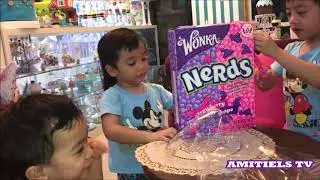 WORLD'S LARGEST BOX OF NERDS GRAPE/STRAWBERRY| AmitielsTV Throwback vids