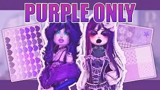 *ONLY* Making *PURPLE OUTFITS* in *DRESS TO IMPRESS* (ROBLOX)