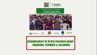 NYOTA Business Capital disbursement for young Business people from Nairobi, Kiambu and Kajiado