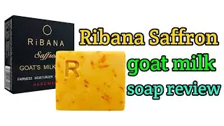 Ribana Saffron goat milk soap review #ribana#soap