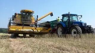 Żniwa rzepaczane z pi0mar'em [New Holland tc 5050 + t 6070 + t 5060]
